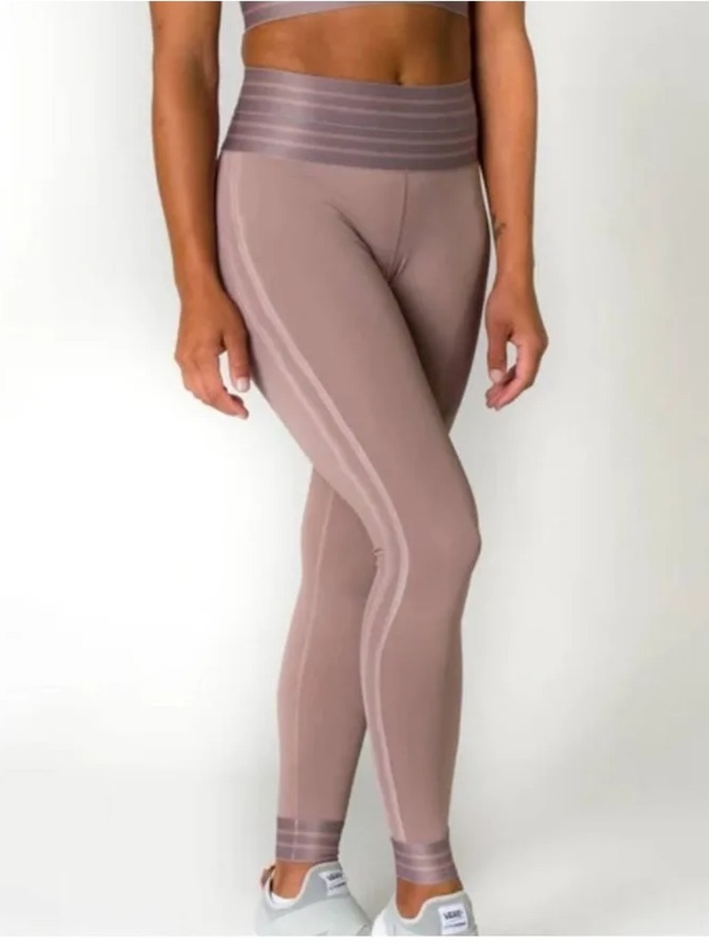 BELOFORTE Mauve High-Waist Active Leggings
